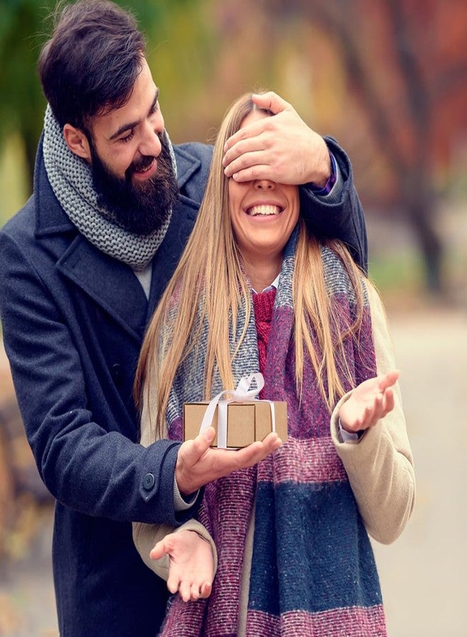 BENECREAT 20 Pack Brown Kraft Paper Drawer Boxes, 3.2x3.2x1.2 Inch Square Kraft Paper Gift Box Cookie Boxes for Wedding Party Gifts, Jewellery Packaging - Image 5